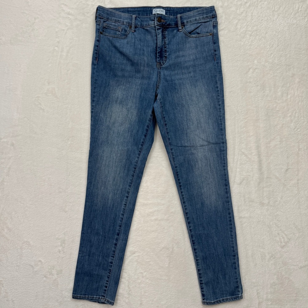 Jessica Simpson Jeans Womens 10 Blue High Rise Skinny Medium‎ Wash